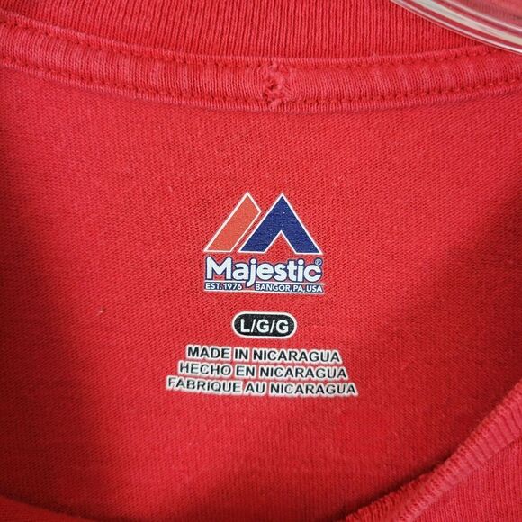 St Louis Cardinals T-Shirt Mens Large Red 2014 NL Central Division Champions - Picture 3 of 8